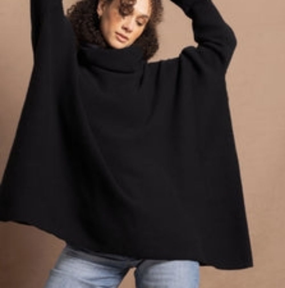 WILLOW CASHMERE London 100% Cashmere THICK! Oversized Sweater XL